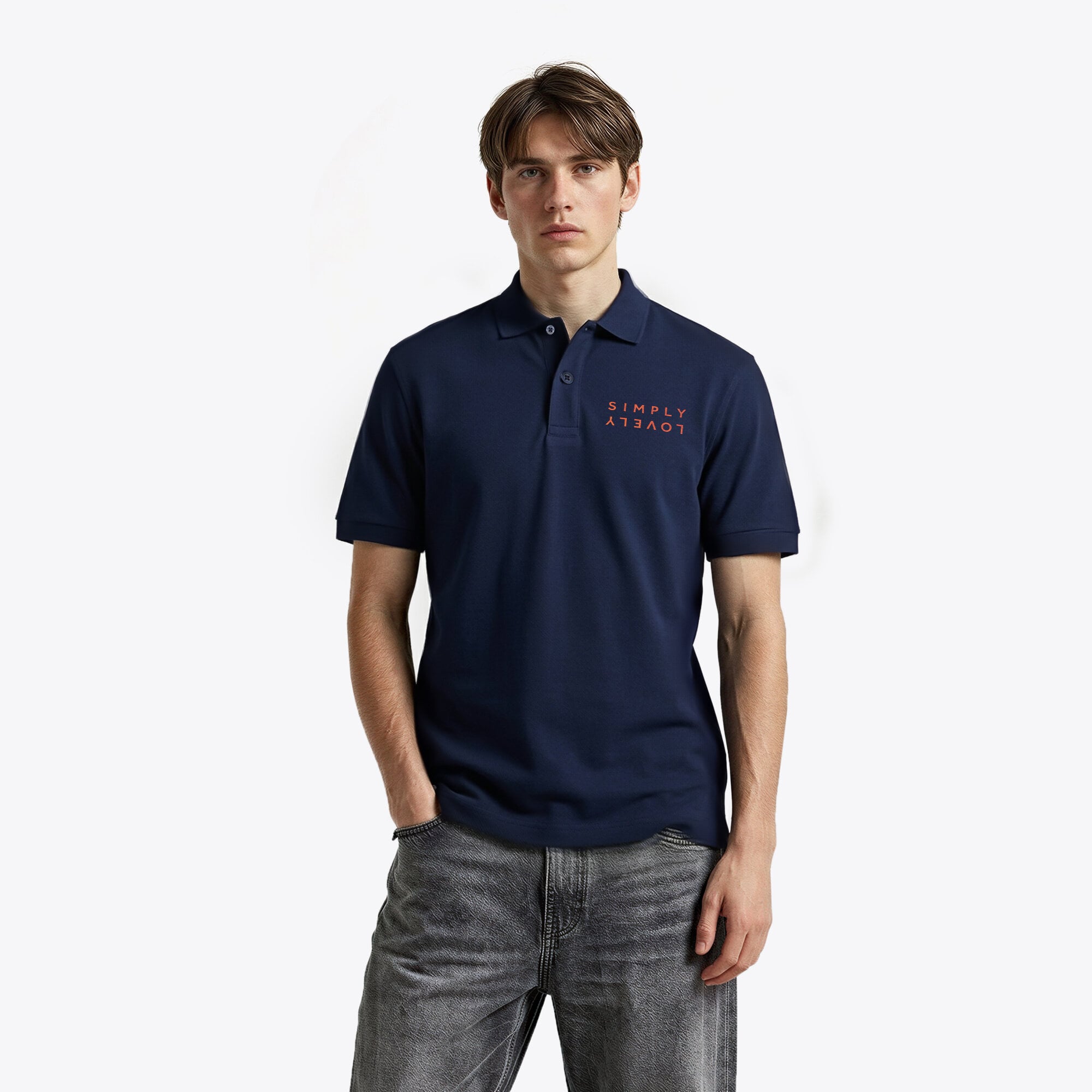 Polo MV Simply Lovely - Marine - Homme Taille: L