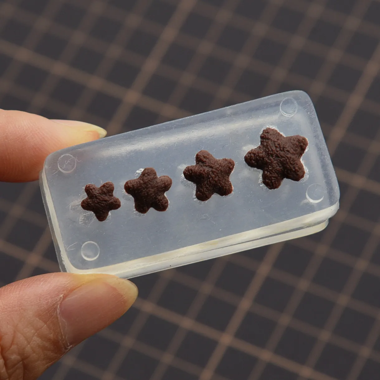 Mini mignon belle 3D étoile forme Biscuit bricolage Silicone moule polymère argile chocolat Fondant bricolage moules