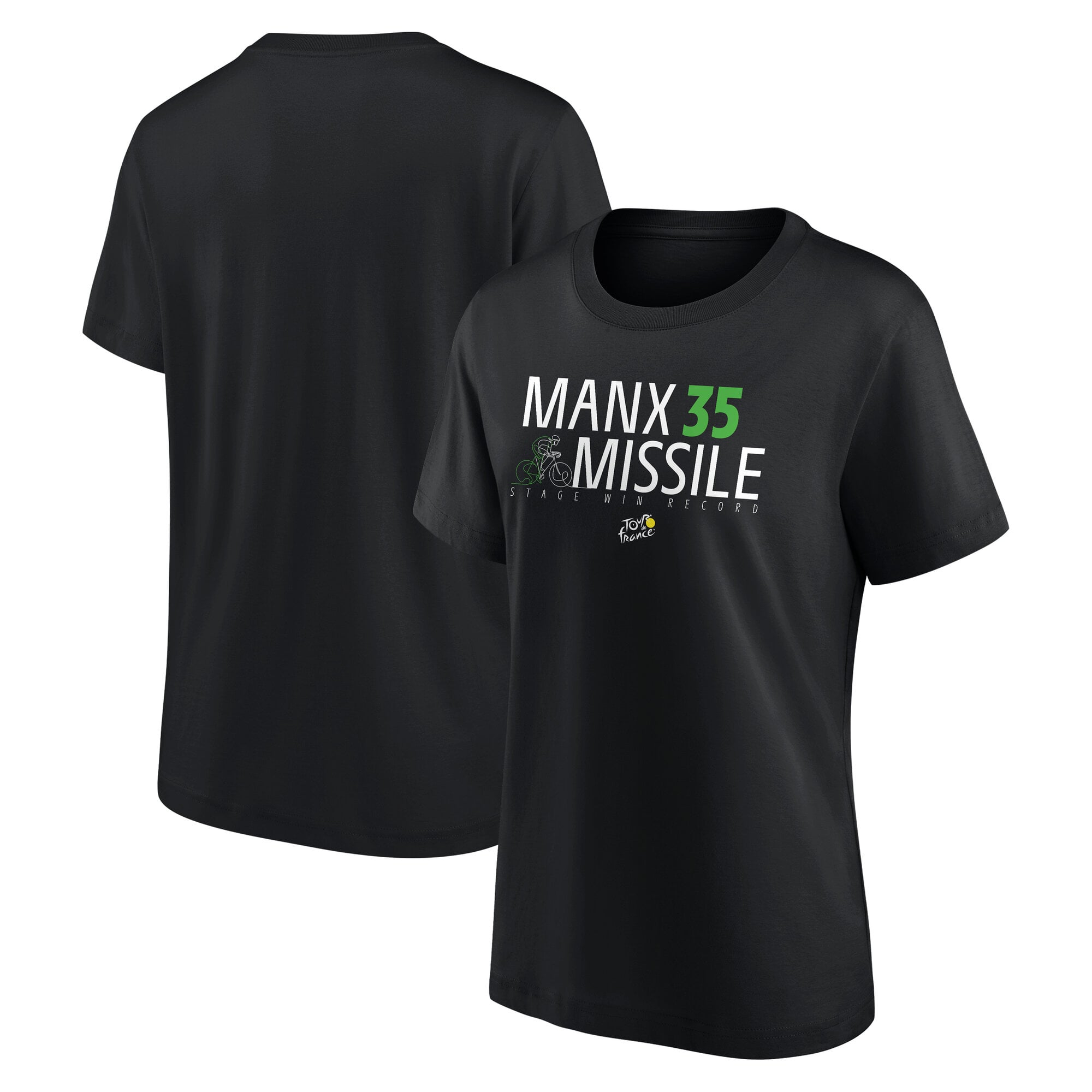 Le Tour de France Manx Missile Grafik T-Shirt - Schwarz - Damen