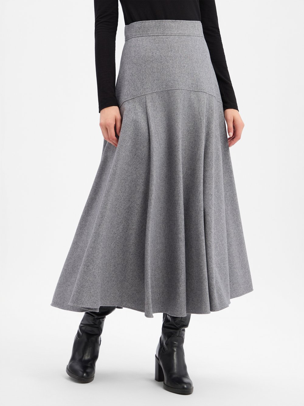 BOSS Rock mit Woll-Anteil Damen grau, 34