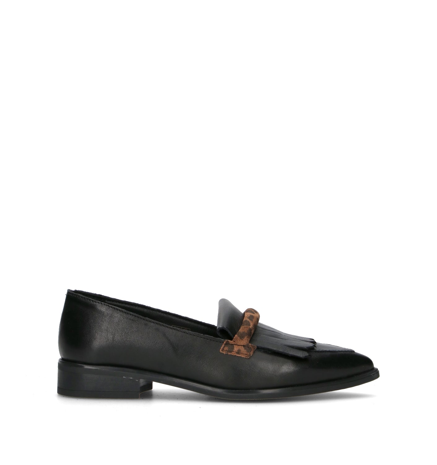 VARIOPINTO Mocassino donna nero in pelle