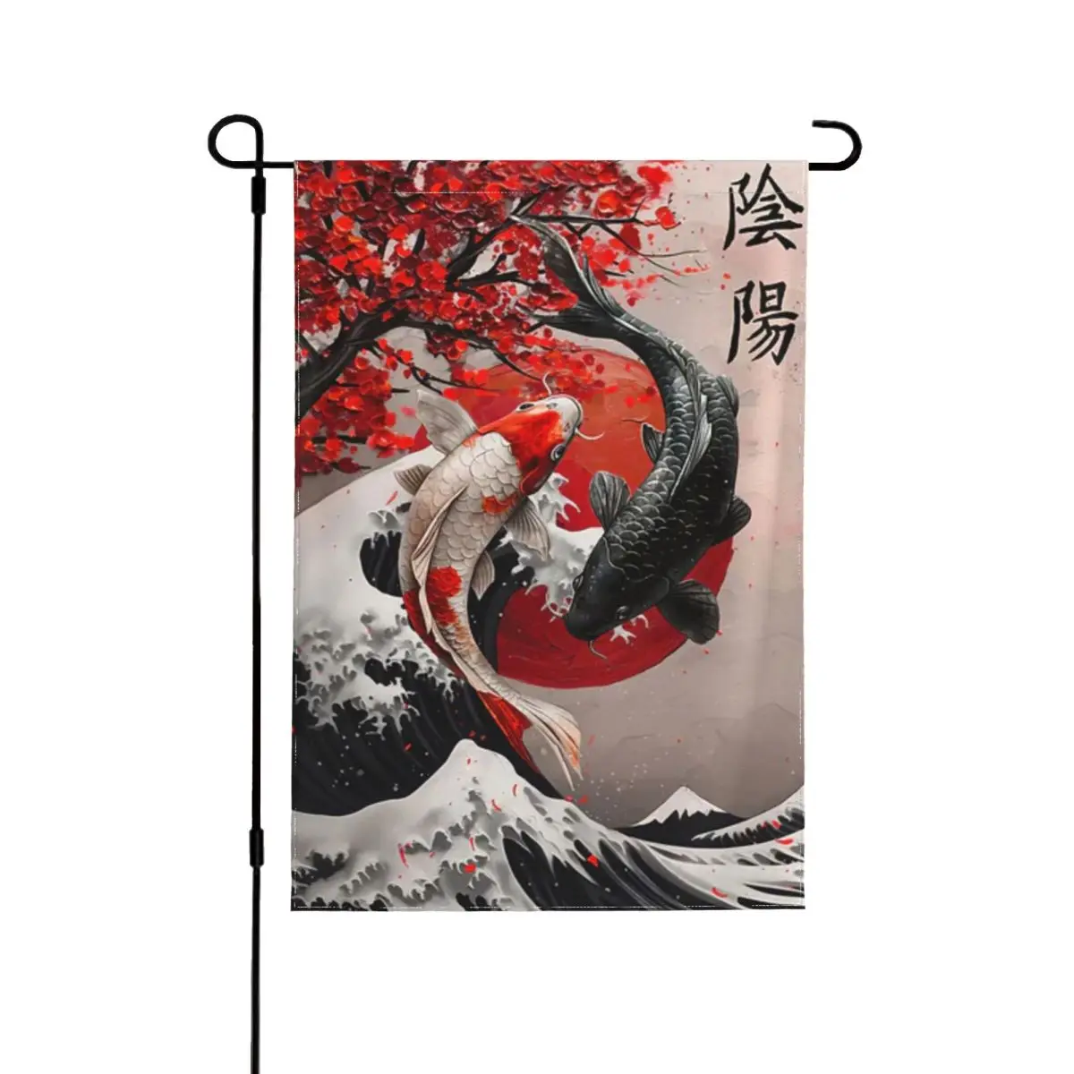 Kyoto Japan Garden Welcome Sign Farmhouse Flag Garden Seasonal Banner Garden flag