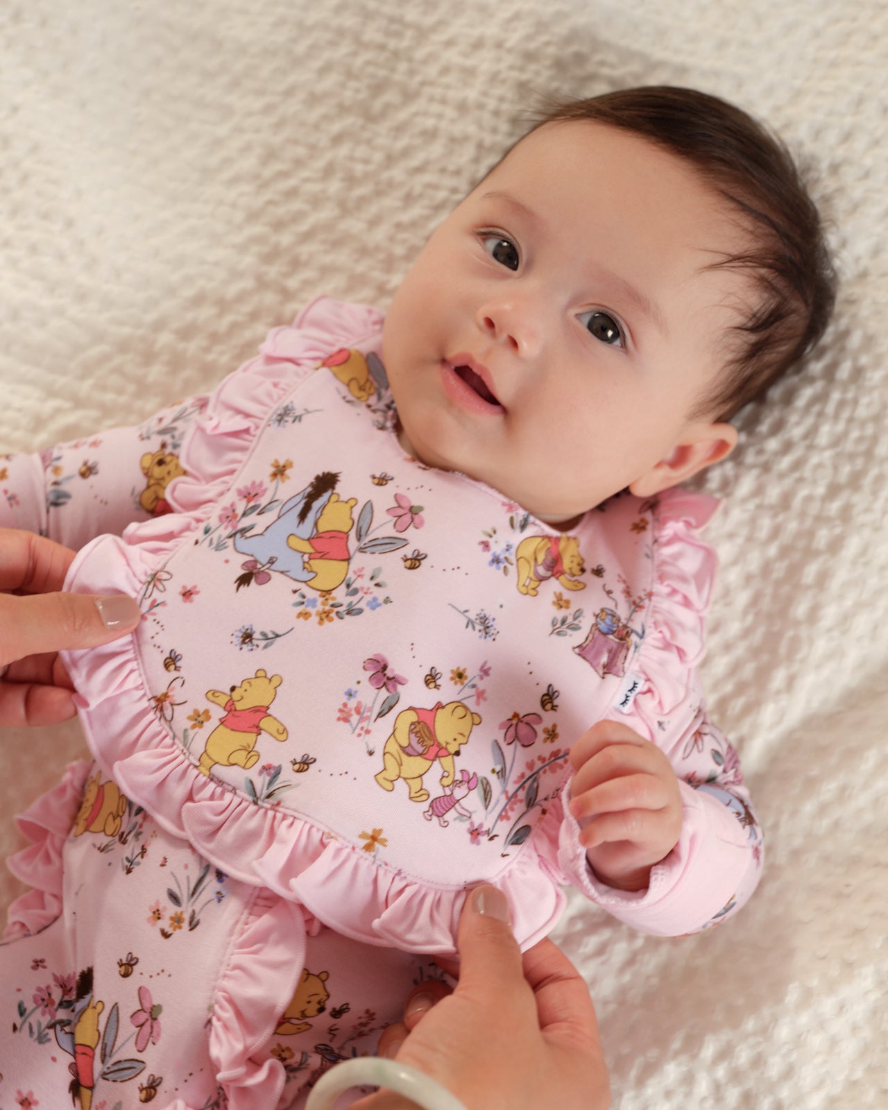 Disney Winnie The Pooh Garden Adventures Ruffle Bib - OSFA