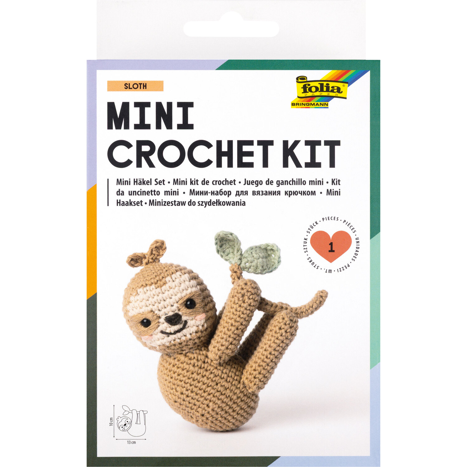 folia Mini-Häkel-Set Faultier