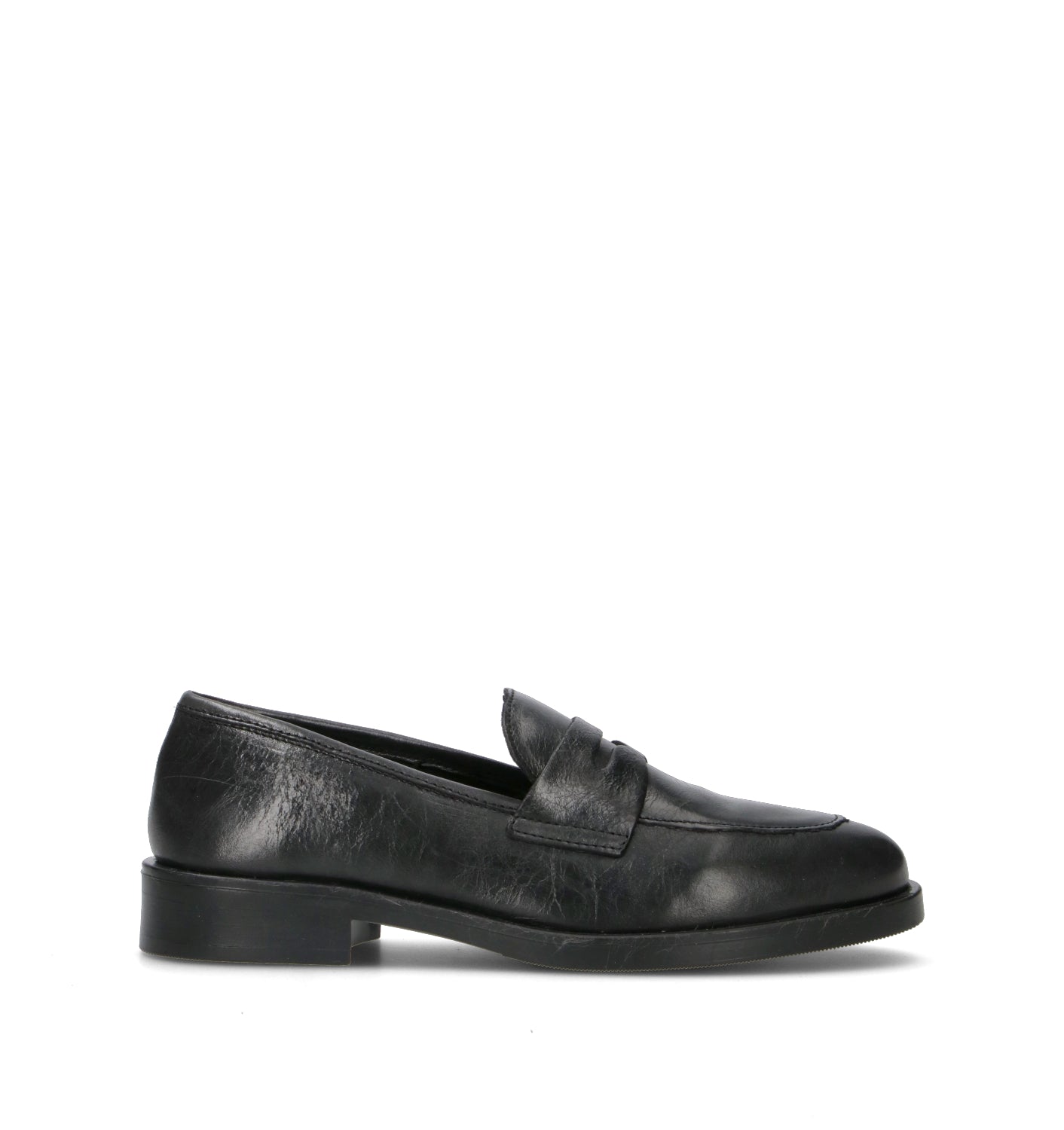 ROSA E ROSA Mocassino donna nero in pelle