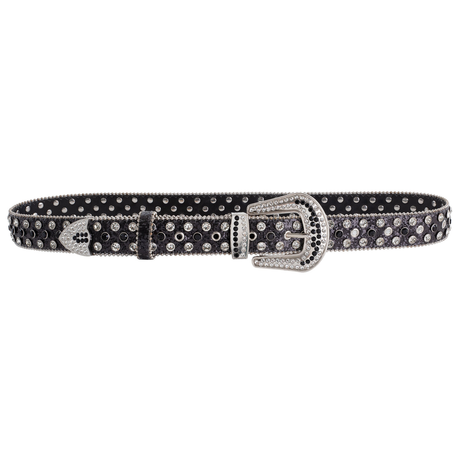 Gürtel Strass, schwarz