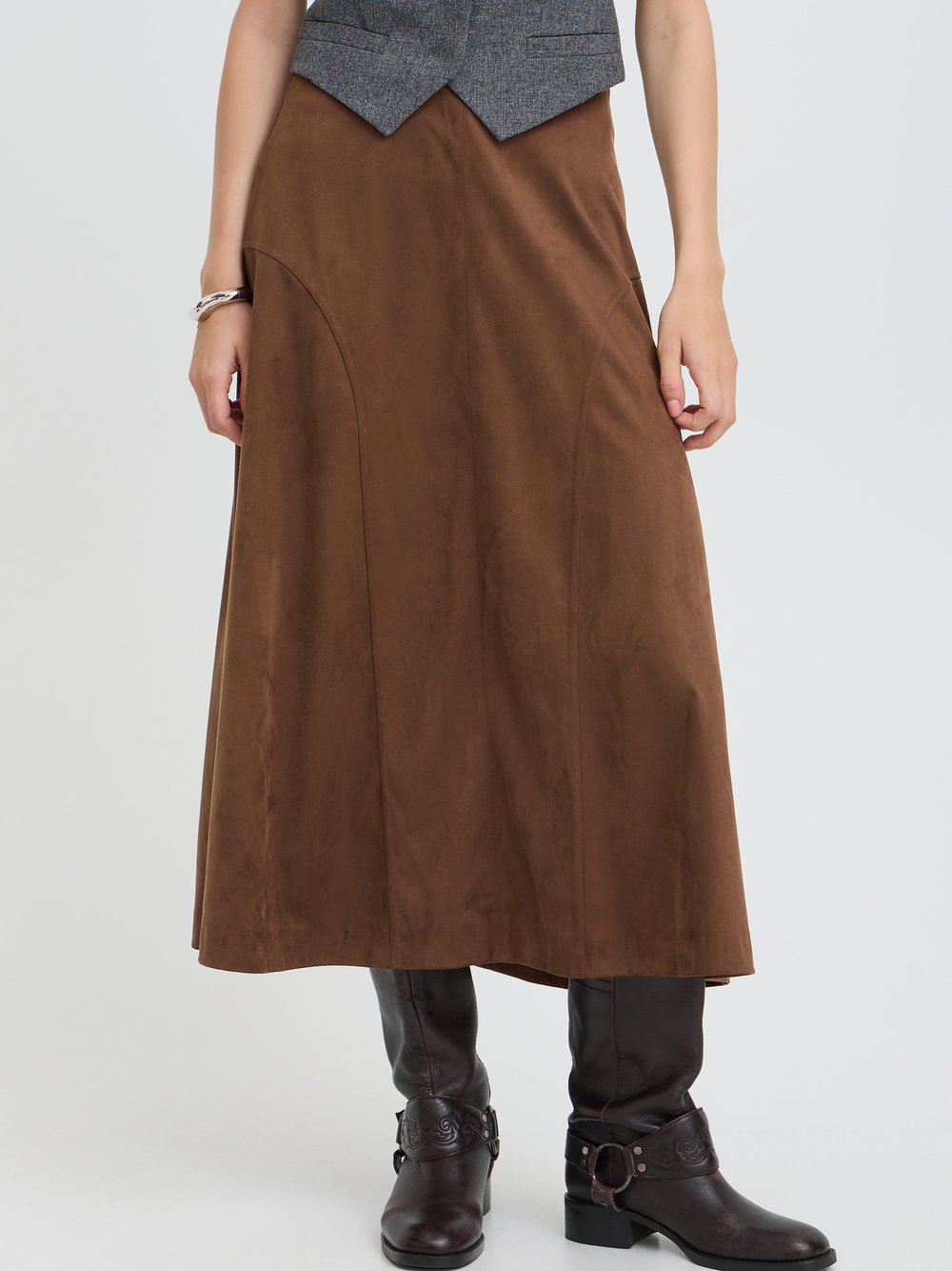 B.Young Casual BYROSETTA Hohe Taille Damen braun, M