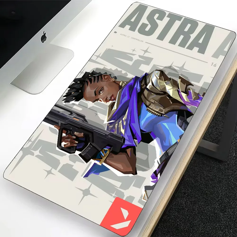 VALORANT Astra Large Gaming Mouse Pad Computer Mousepad PC Gamer Laptop Mouse Mat Office Mausepad Silicone Keyboard Mat Desk Pad