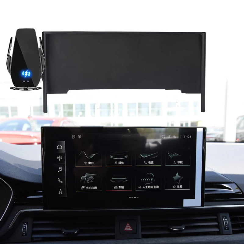 Car Phone Holder For Audi A4L A5 Q5L RS4 RS5 S4 S5 7/8.3/10.1 inch Screen Navigation Bracket Smartphone Mobile phone Holder
