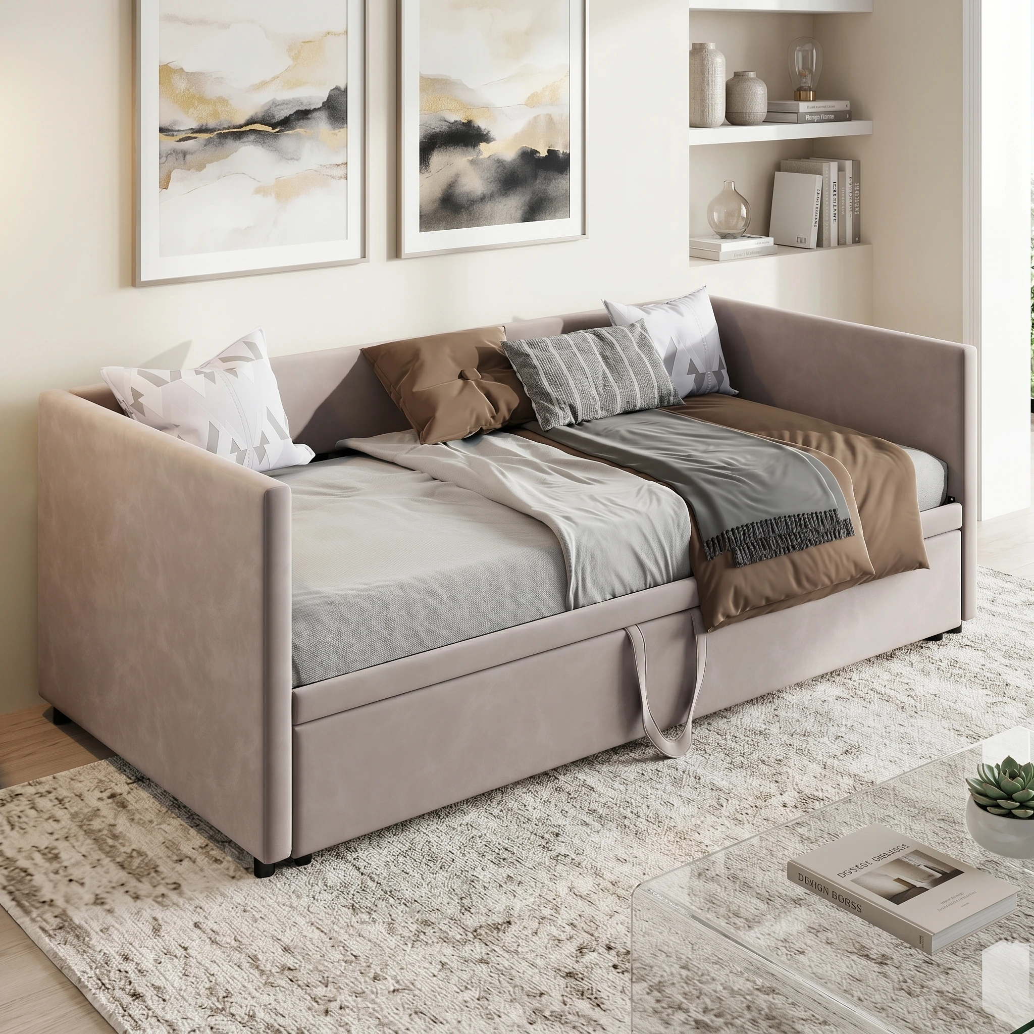 Anajqaqia, 90/180×200 cm Schlafsofa, multifunktionales Schlafsofa mit doppeltem Verwendungszweck, ausziehbares Schlafsofa, Schlafsofa für das Wohnzimmer, Schlafsofa zum Ausruhen, ausziehbares Doppelbett, Schlafsofa zum Sitzen und Liegen,...