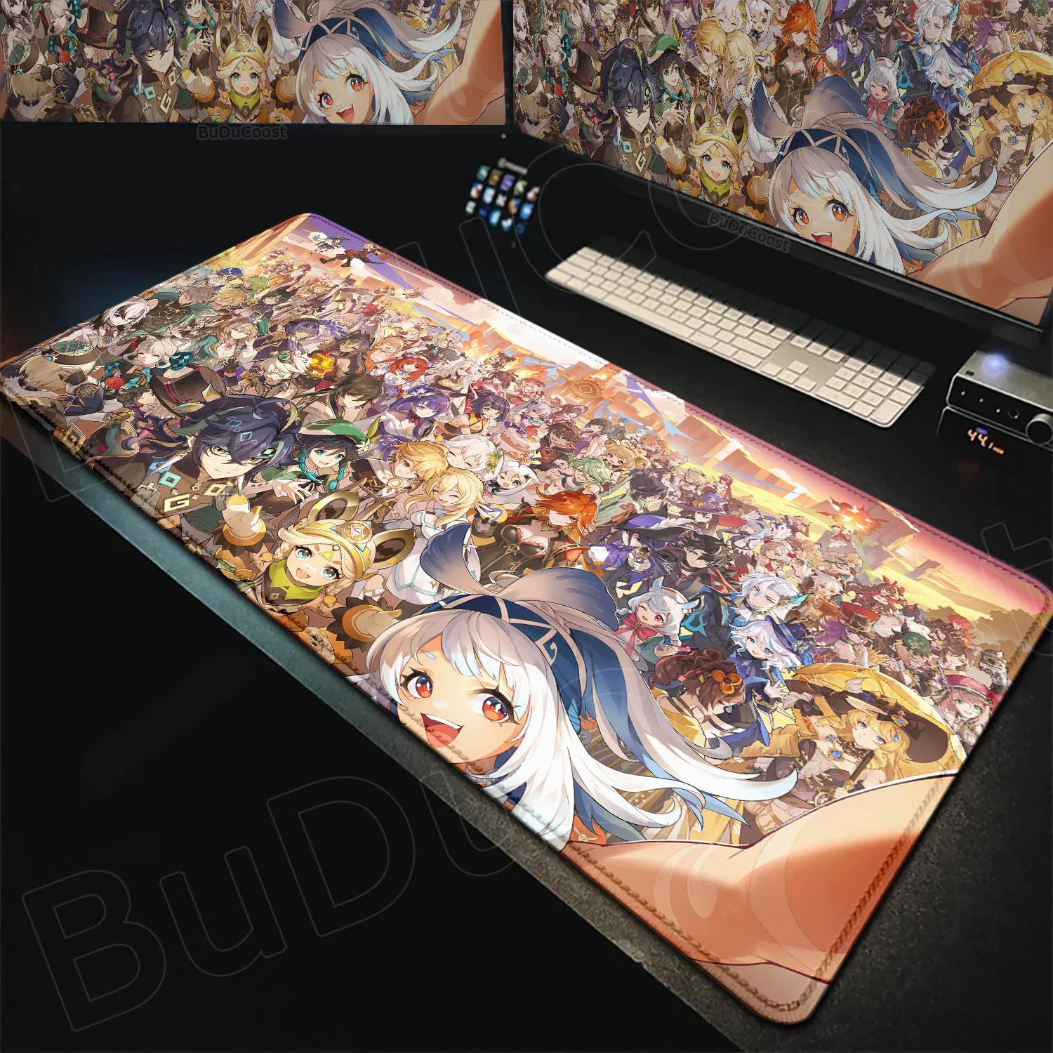 New Anime Mousepad Genshin Impact Mouse Pad Large Gamer Mat Xxl Pc Accessories Desk Protector Keyboard Pads Computer Gaming Mats