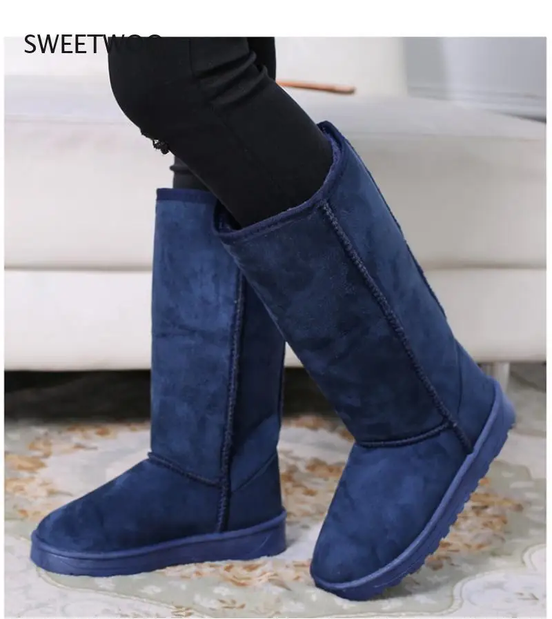 Schwarz Plattform Schnee Stiefel Winter Damen Winter Stiefel Pelzigen Stiefel Plattform 41 Größe Oberschenkel Knie Hohe Stiefel High Heels