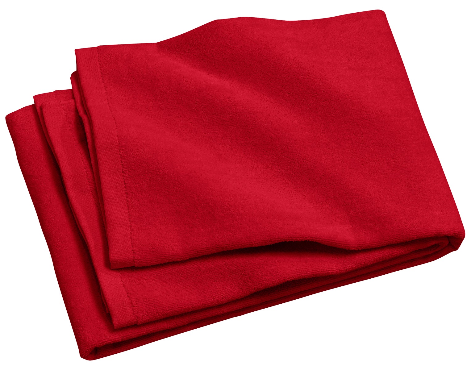 Port Authority PAPT42 Beach Towel in Red size OSFA | Cotton Terry Velour PT42