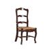 Furniture Classics French Country Solid Wood Ladder Back Side Chair Wood in Red/Brown | 41 H x 22 W x 20 D in | Wayfair 1144PA