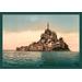 Buyenlarge Mont St. Michel at High Tide by Alphonse Mucha Painting Print on Wrapped Canvas in White | 24 H x 36 W x 0.75 D in | Wayfair