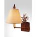 Steel Partners Pinecone Swing Arm Lamp, Crystal in Brown | 17 H x 6.5 W in | Wayfair 2963-Sgl-RST-BG