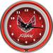 Trademark Global Pontiac 14.5" Firebird Double Ring Neon Wall Clock Metal in Red | 14 H x 14 W x 3 D in | Wayfair GM1400-FB-RED