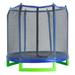 Machrus Upper Bounce 7' Indoor/Outdoor Classic Kiddy Trampoline & Safety Enclosure Set, Steel in Blue | Wayfair UBSF01-7