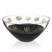 Womar Glass Leaves Decorative Bowl Glass & Crystal in Black | 4.72 H x 10.63 W x 10.63 D in | Wayfair GE041062