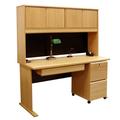 Rush Furniture Modular Credenza desk Wood in Brown | 60 H x 60 W x 24 D in | Wayfair 18015