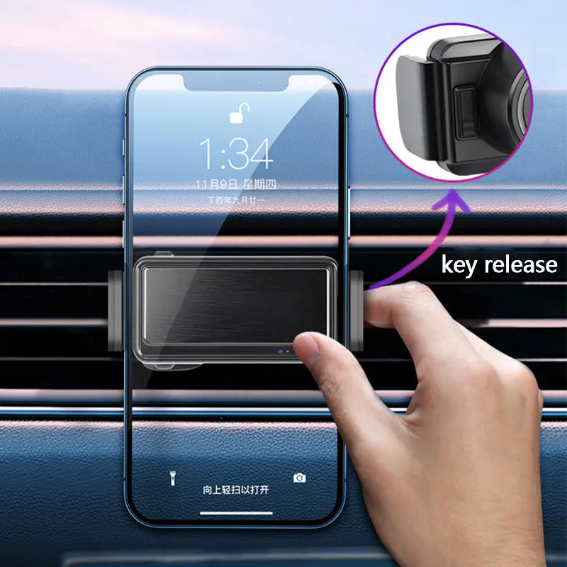 Car Phone Holder For Universal Mobile Phone Holder Stand Car Phone Stand For Car Air Outlet Mount Car Cell Phone Support