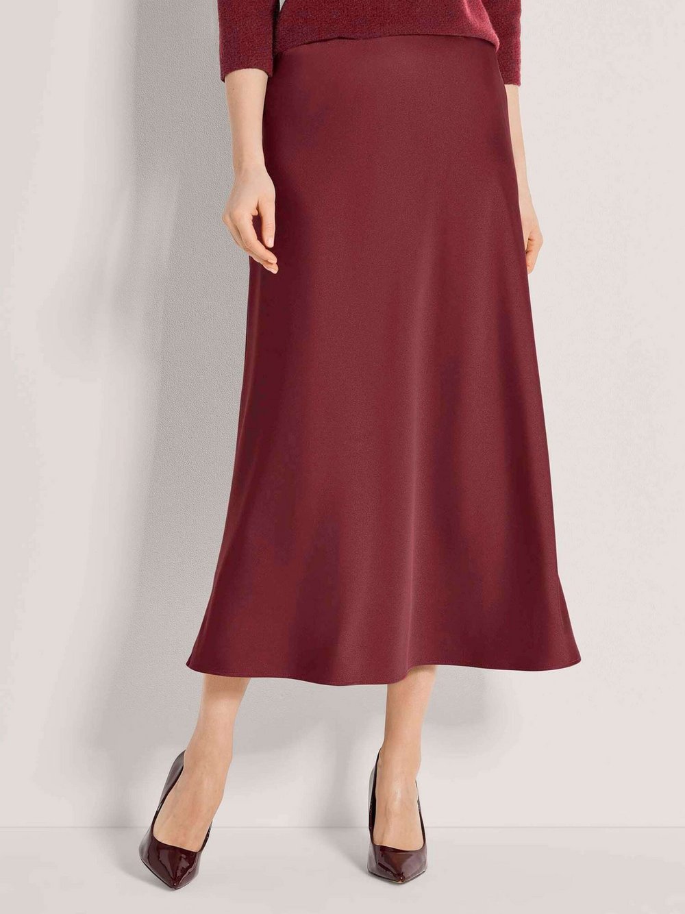 Madeleine Langer Rock Damen rot, 44