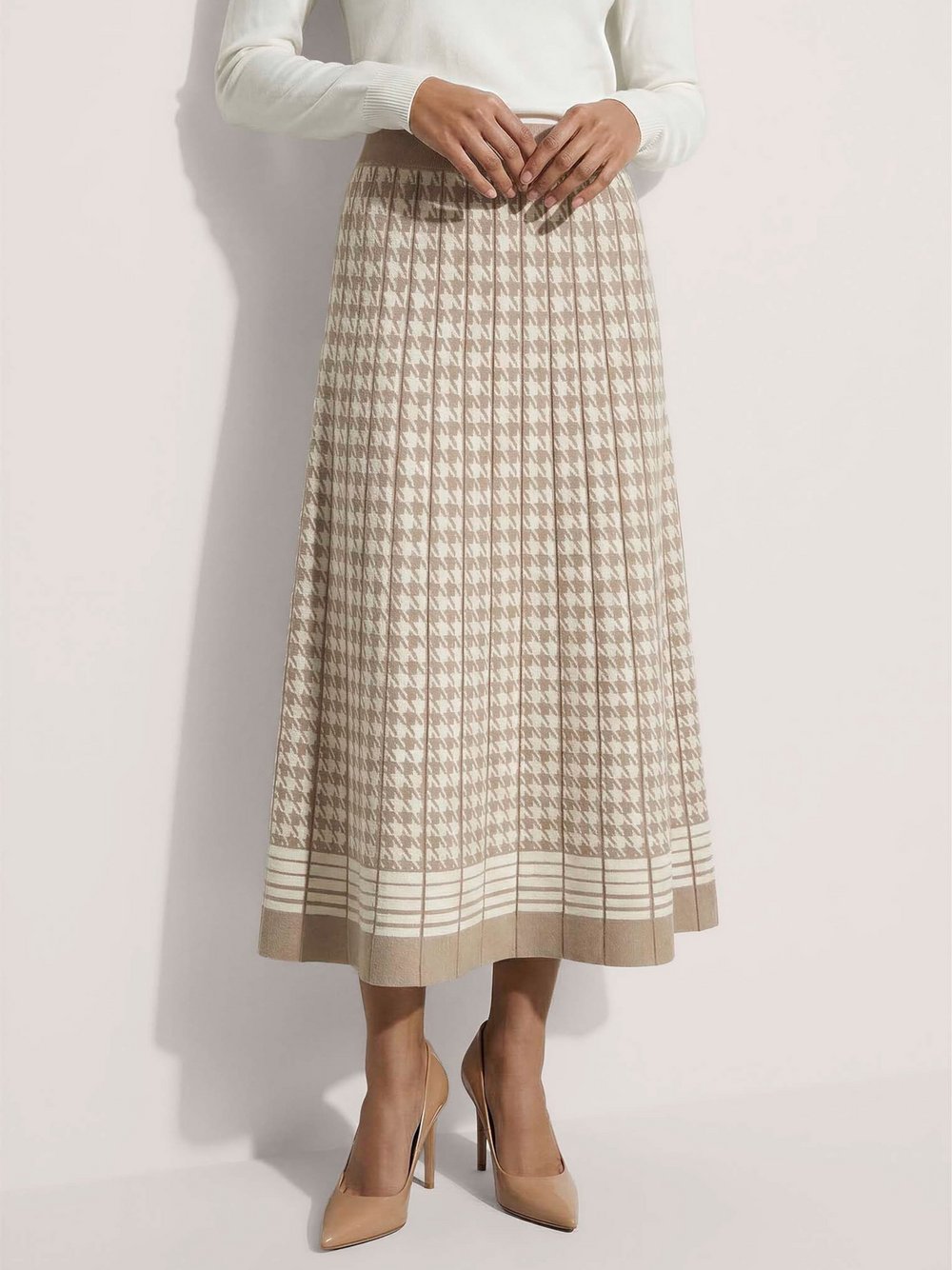 Madeleine Strickkleid Damen weiß, 44