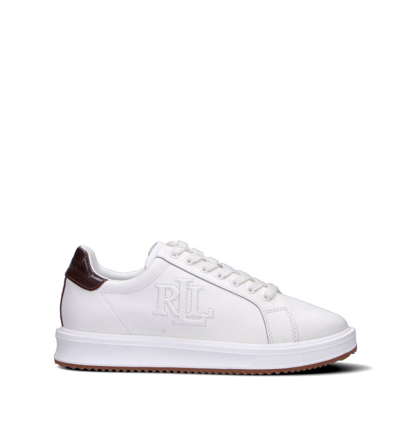 RALPH LAUREN Sneaker donna bianca in pelle