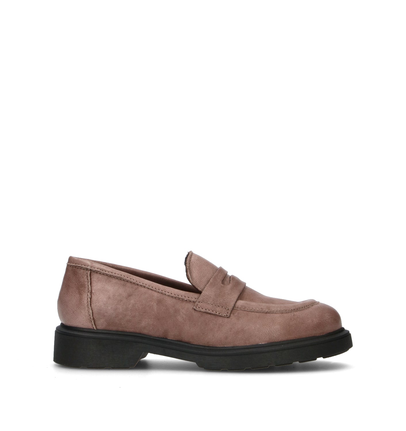 ROSA E ROSA Mocassino donna taupe in pelle