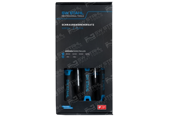 SWSTAHL Schraubendrehersatz Schraubendrehersatz, Schlitz+Kreuz, 6-teilig 32810L