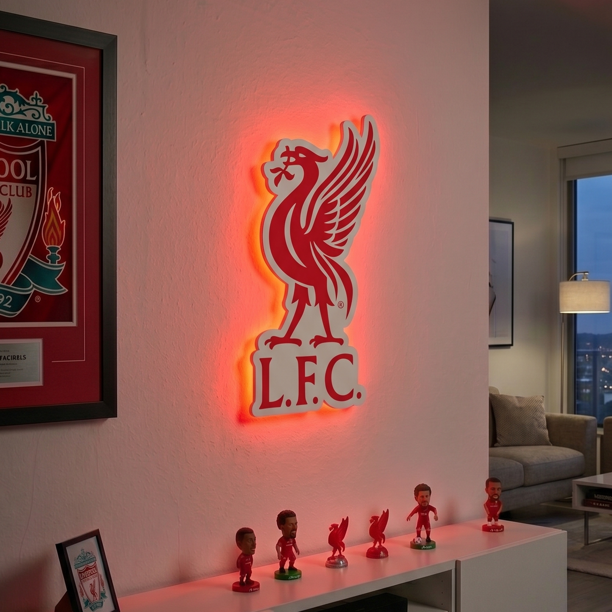 Liverpool Wappen LED-hinterleuchtetes WallLite