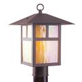 Livex Lighting Montclair Mission 18 Inch Tall Outdoor Post Lamp - 2140-07