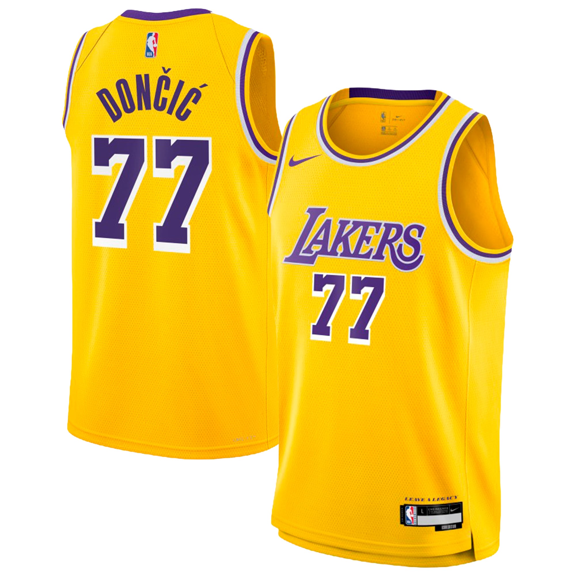 Maillot Icon Los Angeles Lakers NBA – Luka Doncic – Jeunes - unisexe Taille: M