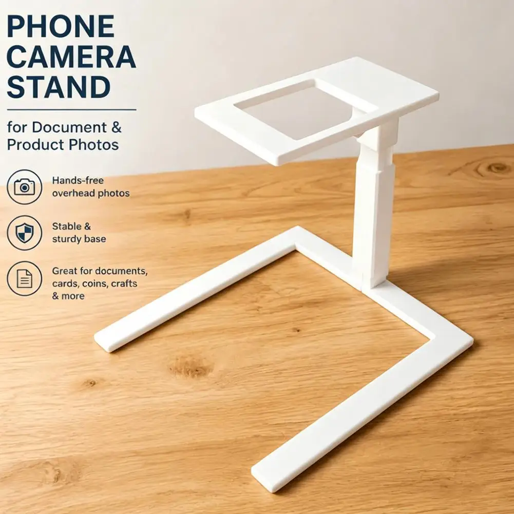 Hands-Free Overhead Phone Stand Desktop Phone Holder For Coin & Stamp Scanning Phone Tripod Phone Shooting Stand Accessories