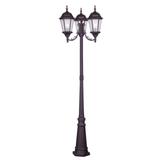 Livex Lighting Hamilton 86 Inch Tall 3 Light Outdoor Post Lamp - 7553-07