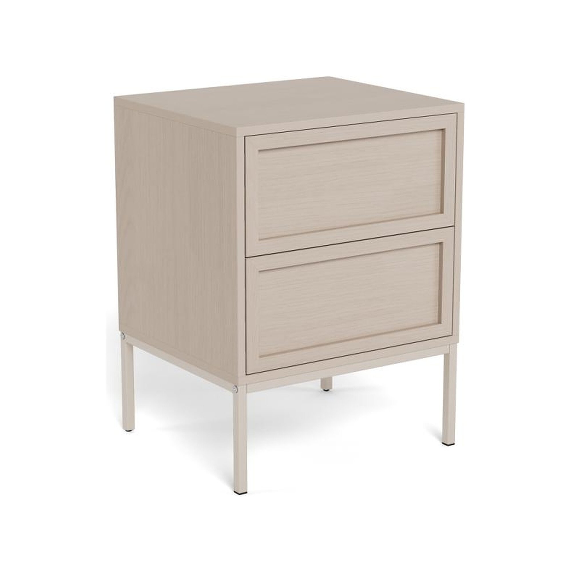 Actona »Palmdale« Nachttisch grau Dekor, Gestell grau 45,6x61x40 cm / grau Dekor