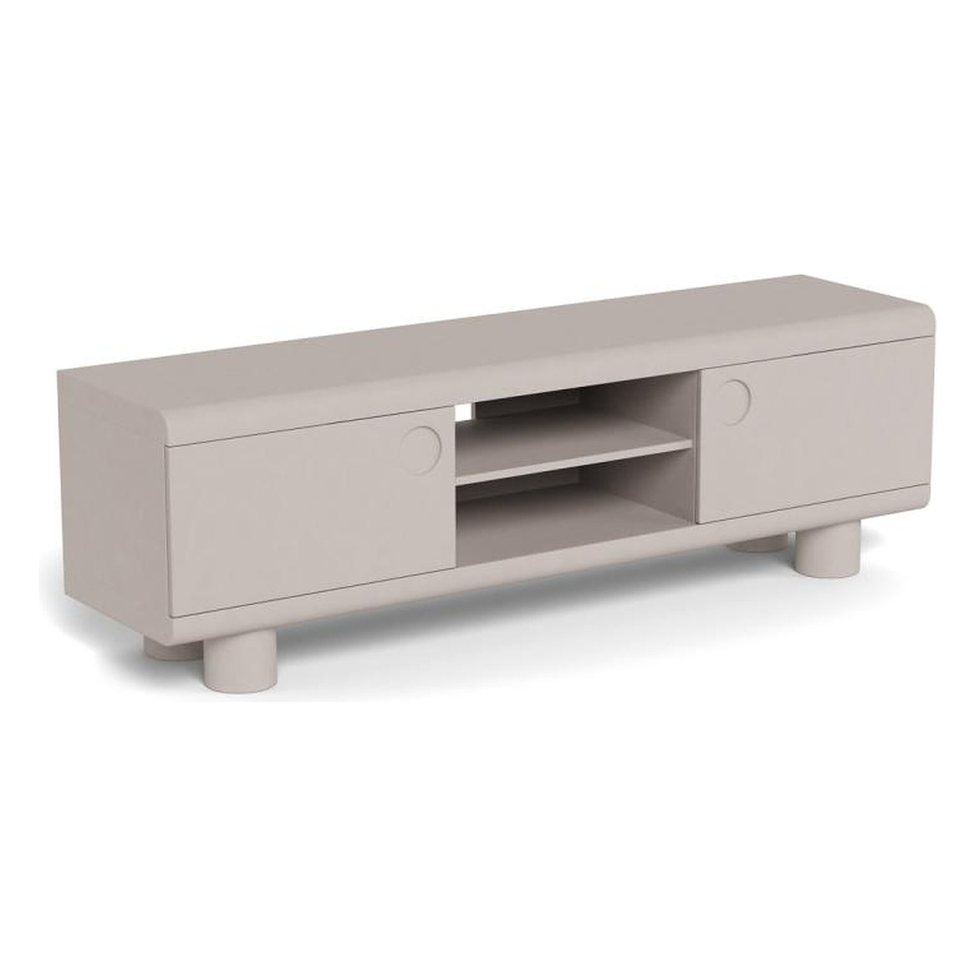 Actona »Magee« TV-Tisch grau lackiert 160x50x40 cm / grau lackiert