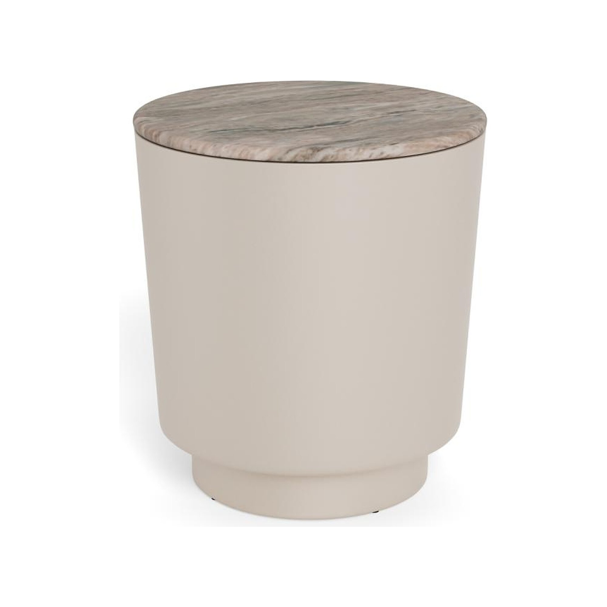 Actona »Cangas« Couchtisch rund Marmor Toronto grau Ø 80x41,5 cm
