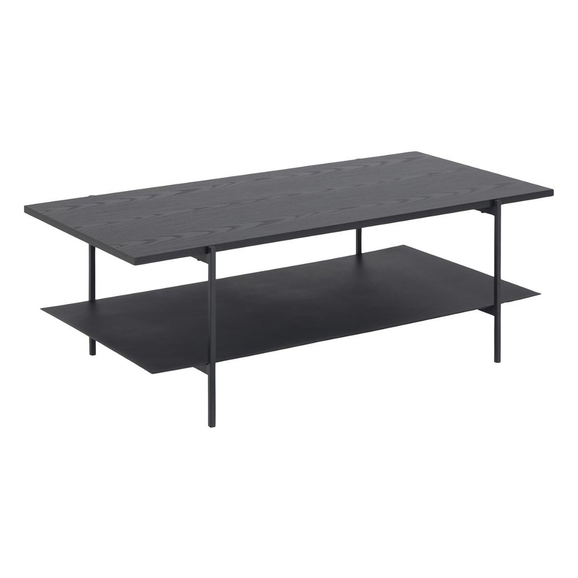 Actona »Angus« Couchtisch Esche schwarz Dekor 115x40x60 cm / Esche schwarz Dekor