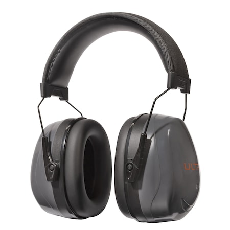 ULTRX 4124 Heavy Sound Defender Passive Earmuff, Gray - ULTRX