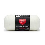 Red Heart Super Saver Jumbo #4 Medium Acrylic Yarn Soft White 14oz/396g 744 Yards