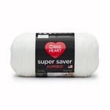 Red Heart Super Saver Jumbo #4 Medium Acrylic Yarn White 14oz/396g 744 Yards