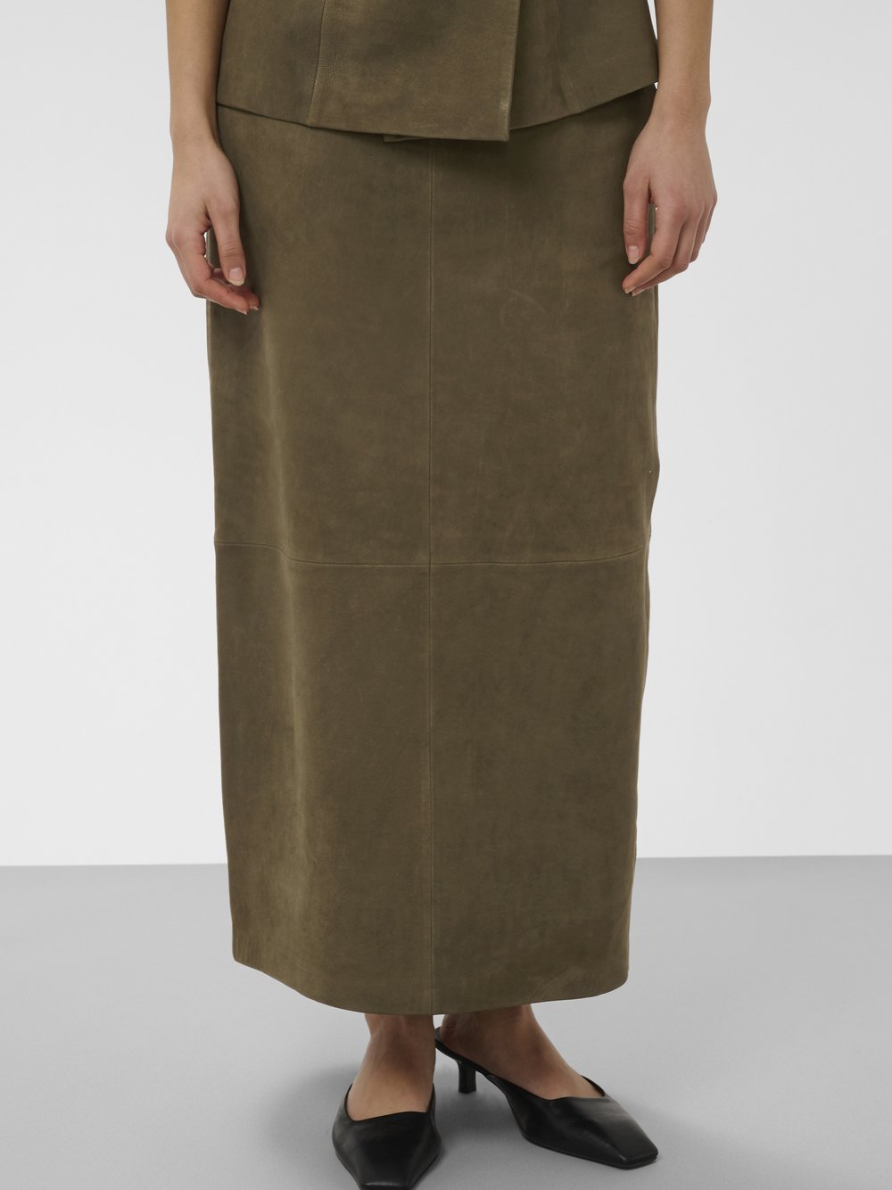 Soaked in Luxury Lederrock SLParvati Damen beige, L