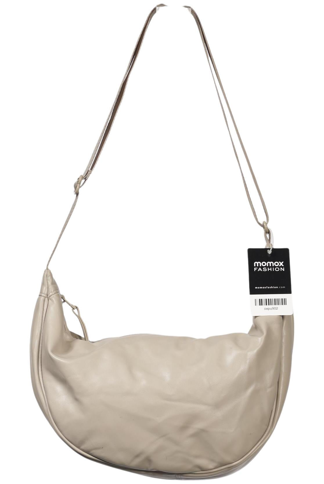 uniqlo Damen Handtasche klein, Gr. , Beige, Kunstleder / Synthetik / Baumwolle