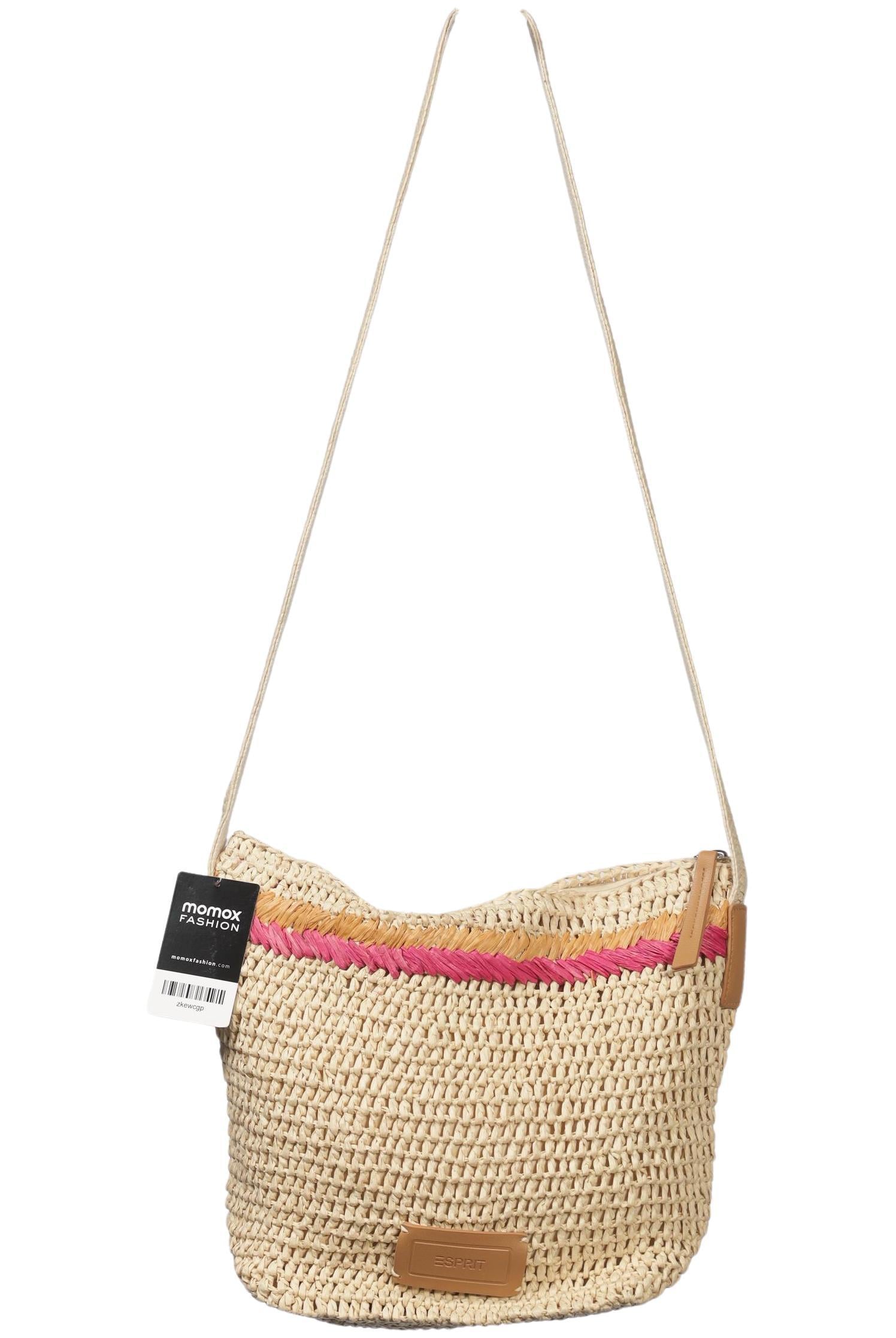 Esprit Damen Handtasche klein, Gr. , Beige, Synthetik / Baumwolle / Kunstleder