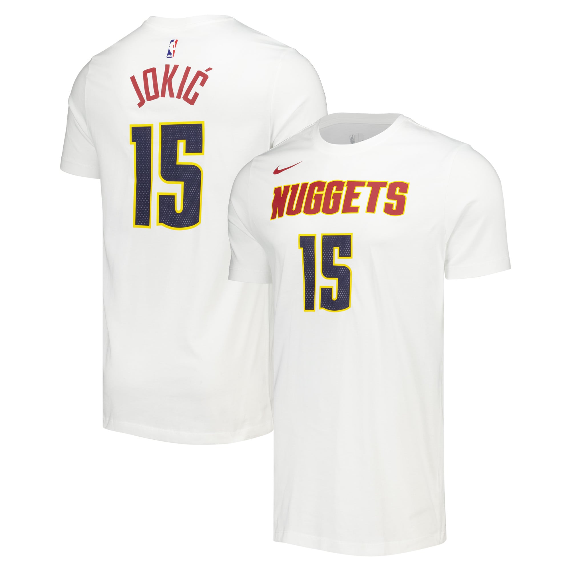 T-shirt de joueur NBA des Denver Nuggets - Nikola Jokic - Homme Taille: S