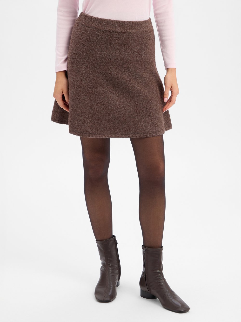 Neo Noir Strickrock mit Wollanteil Damen schoko, 38