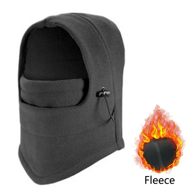 Cagoule polaire chaude d'hiver pour Sport de plein air, masque facial de Ski, cache-cou, chapeau de Sport coupe-vent thermique pour l'équitation, le ski, l'escalade