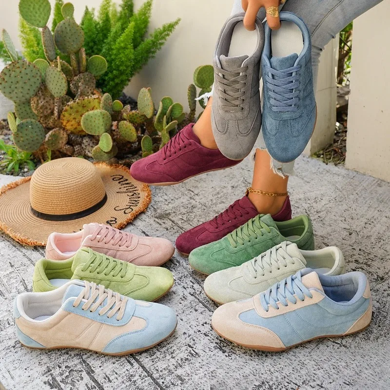 Chaussures pour femmes, chaussures de mode pour activités de plein air, chaussures de sport décontractées pour femmes, chaussures de tennis pour femmes, chaussures de sport à lacets, chaussures plates confortables, baskets pour femmes, chaussures...