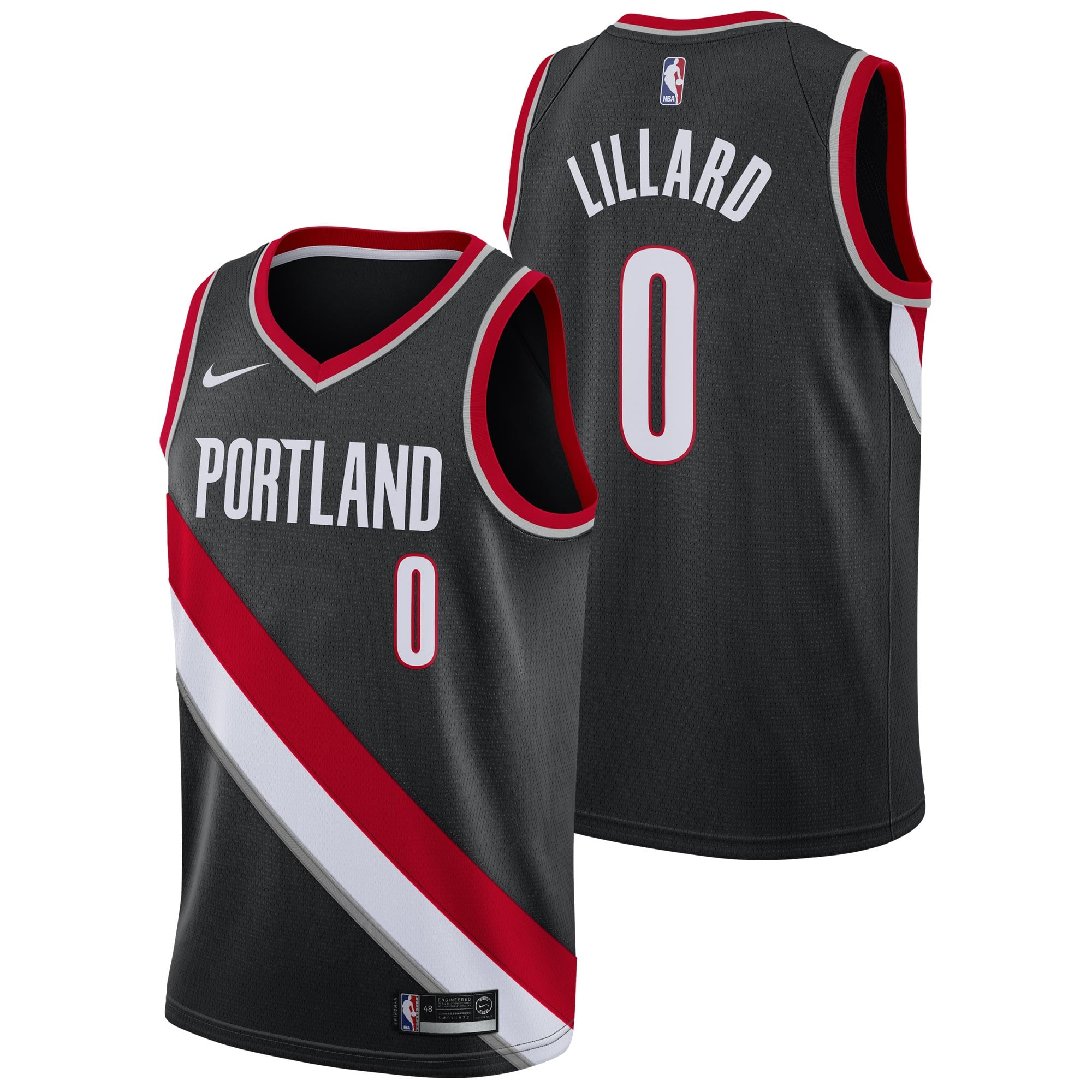 Portland Trail Blazers Nike Icon Swingman NBA-Herrentrikot - Damian Lillard für Herren